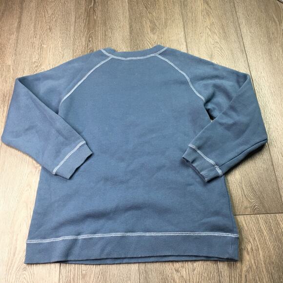 Life is Good Boys Pullover Sweatshirt Fleece Crew Neck Graphic Logo Blue Large - Picture 2 of 5